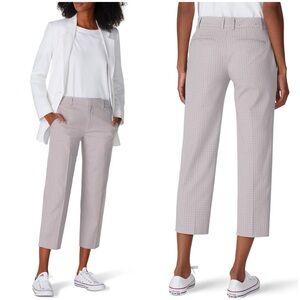 Club Monaco Matie Slim Crop Check Plaid Pants